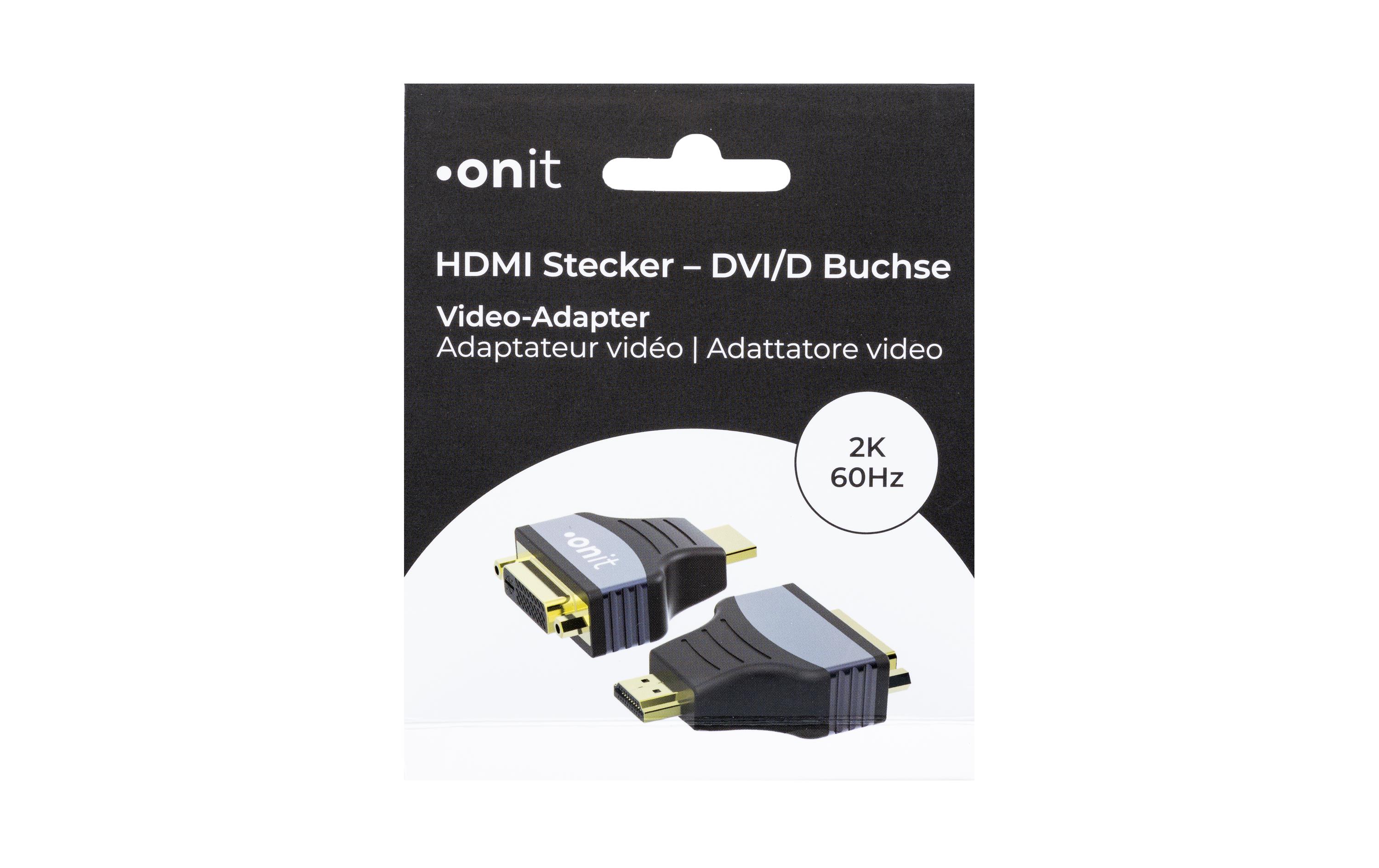 onit Adapter HDMI - DVI-D, 1 Stück