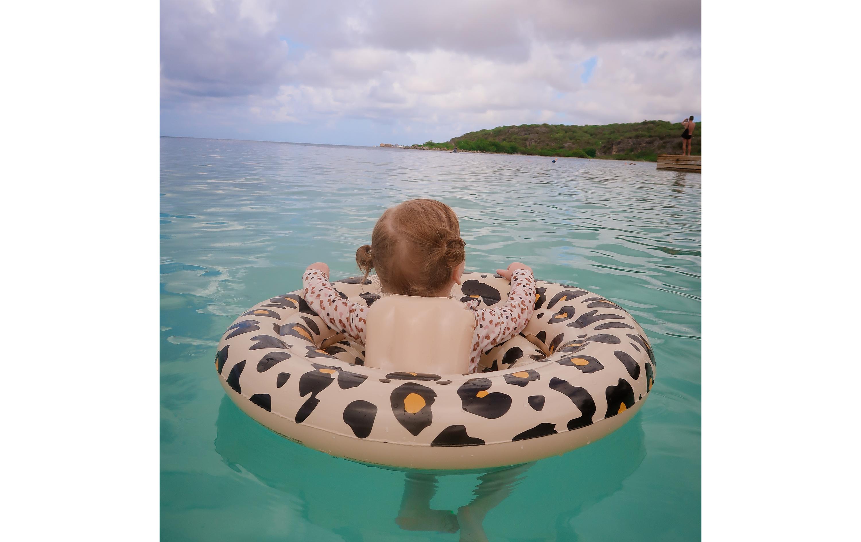 Swim Essentials Schwimmsitz 0-1 Jahre Leopard Beige