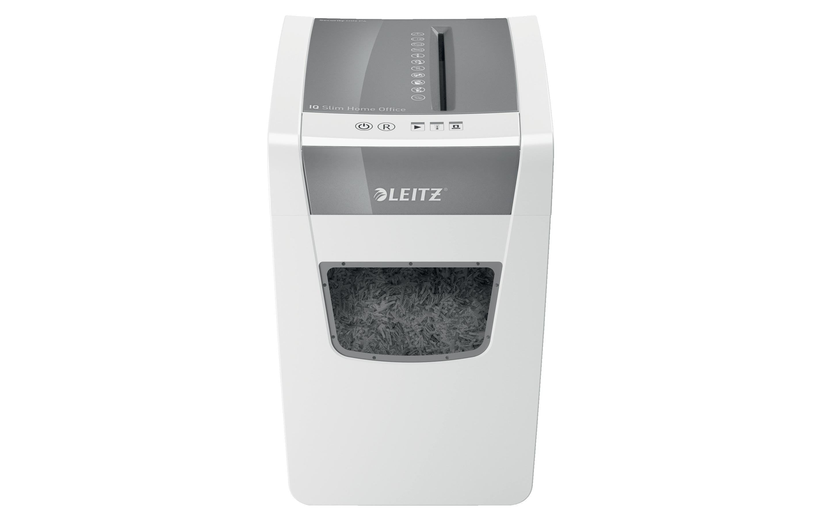 Leitz Bürogeräte Aktenvernichter IQ Home Office Slim P-4, bis zu 10 Blatt
