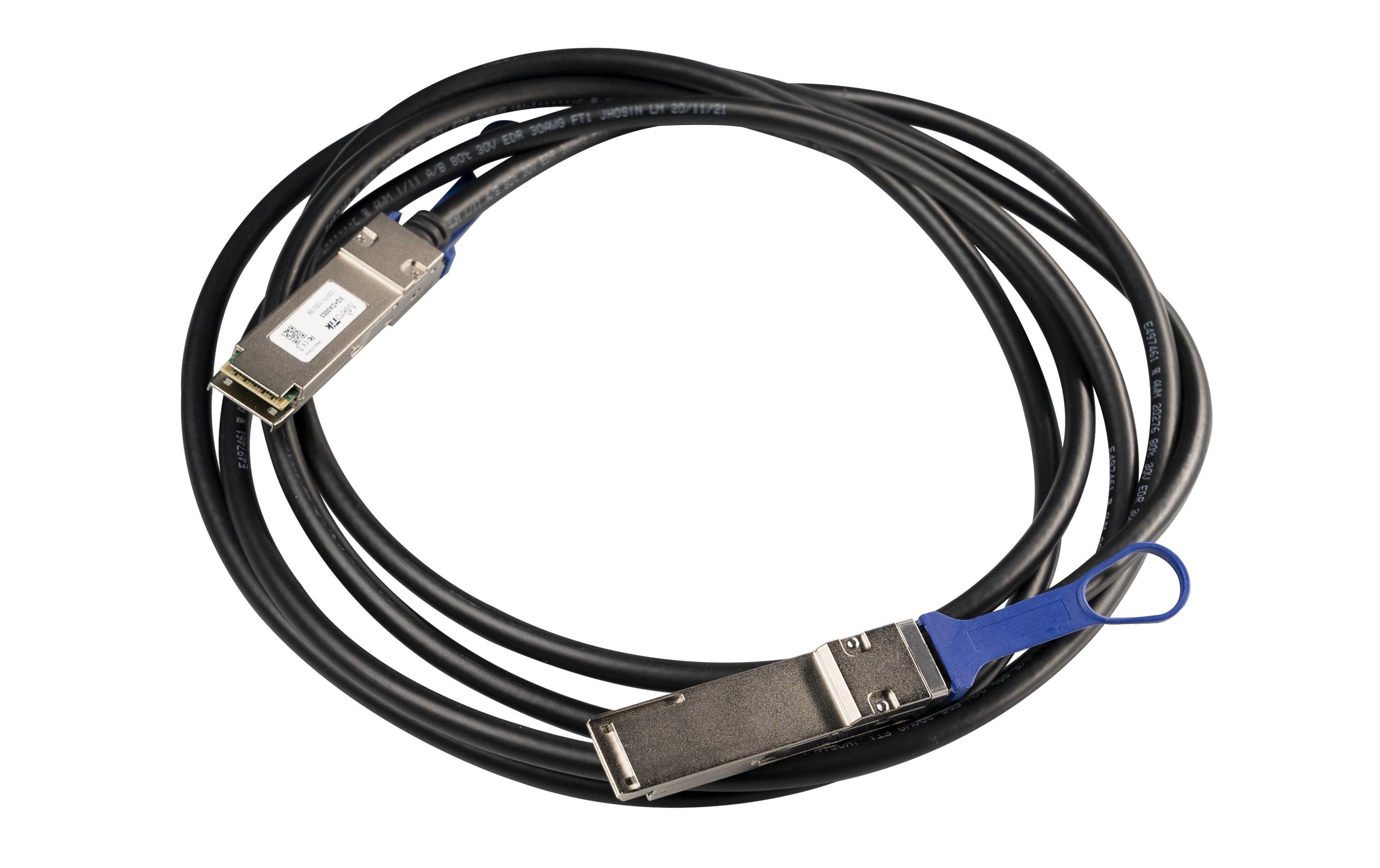 MikroTik Direct Attach Kabel XQ+DA0003 QSFP28/QSFP28 3 m MikroTik Direct Attach Kabel XQ+DA0003 QSFP28/QSFP28 3 m