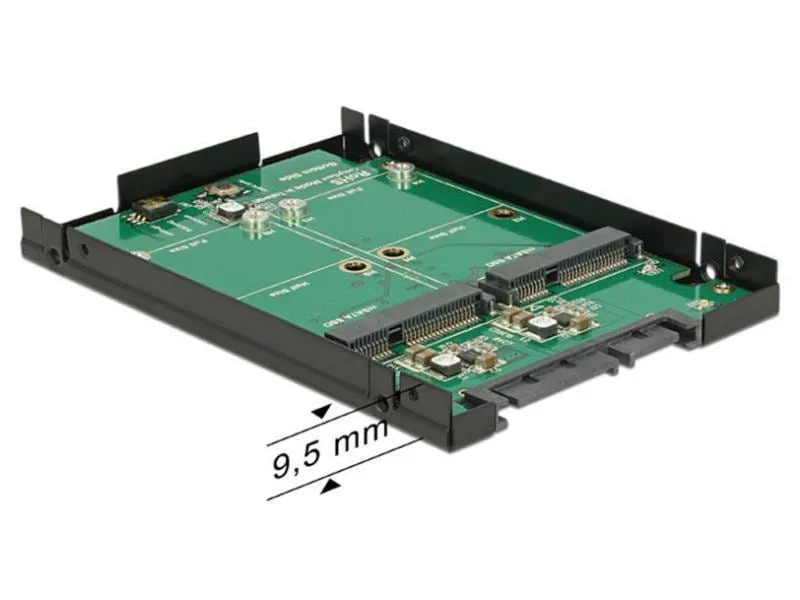Delock 2.5-Adapterplatine SATA - 2x mSATA mit RAID Delock 2.5-Adapterplatine SATA - 2x mSATA mit RAID