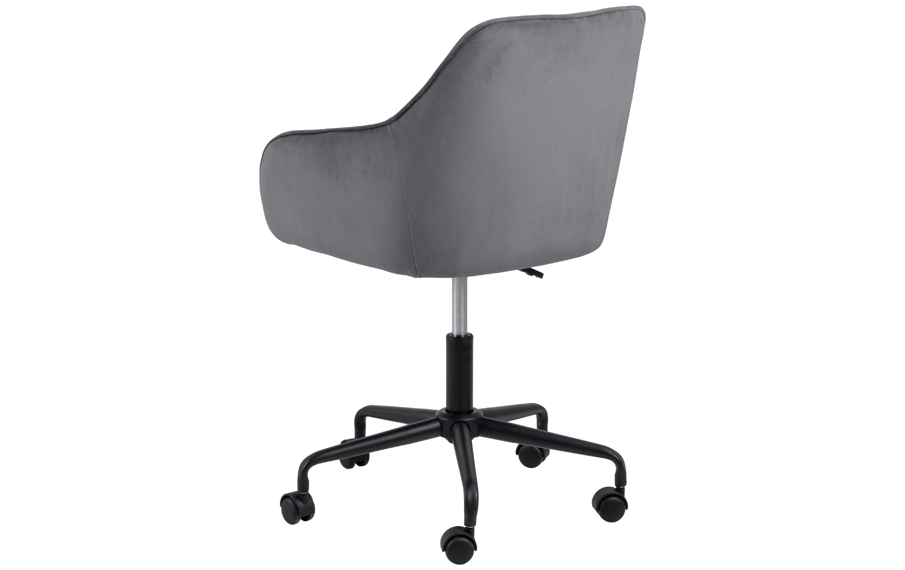 AC Design Bürostuhl Brooke, mit Bremsrollen, Dunkelgrau