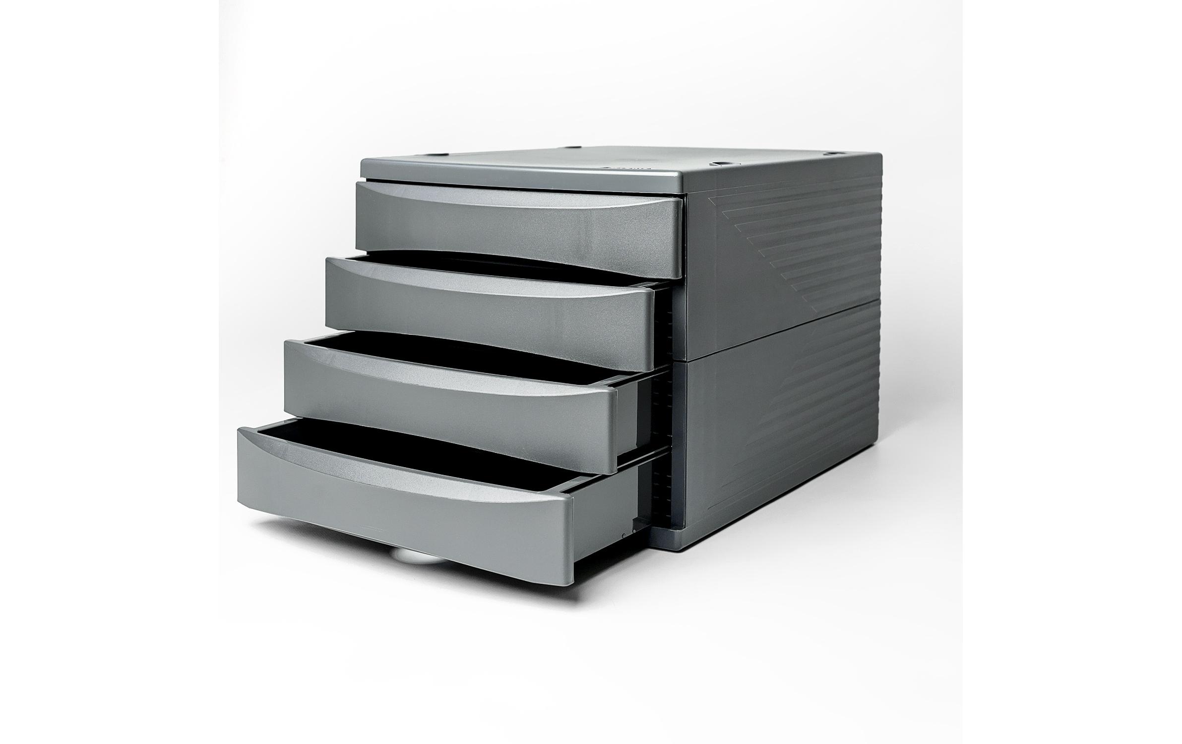 Rotho Schubladenbox Quadra 4 Grau