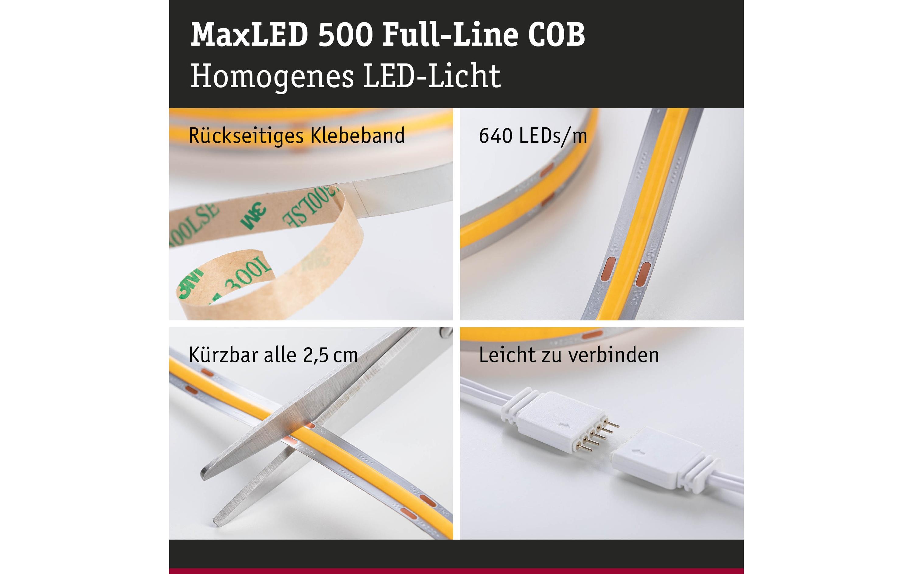 Paulmann MaxLED 500 LED Strip Full-Line COB Basisset