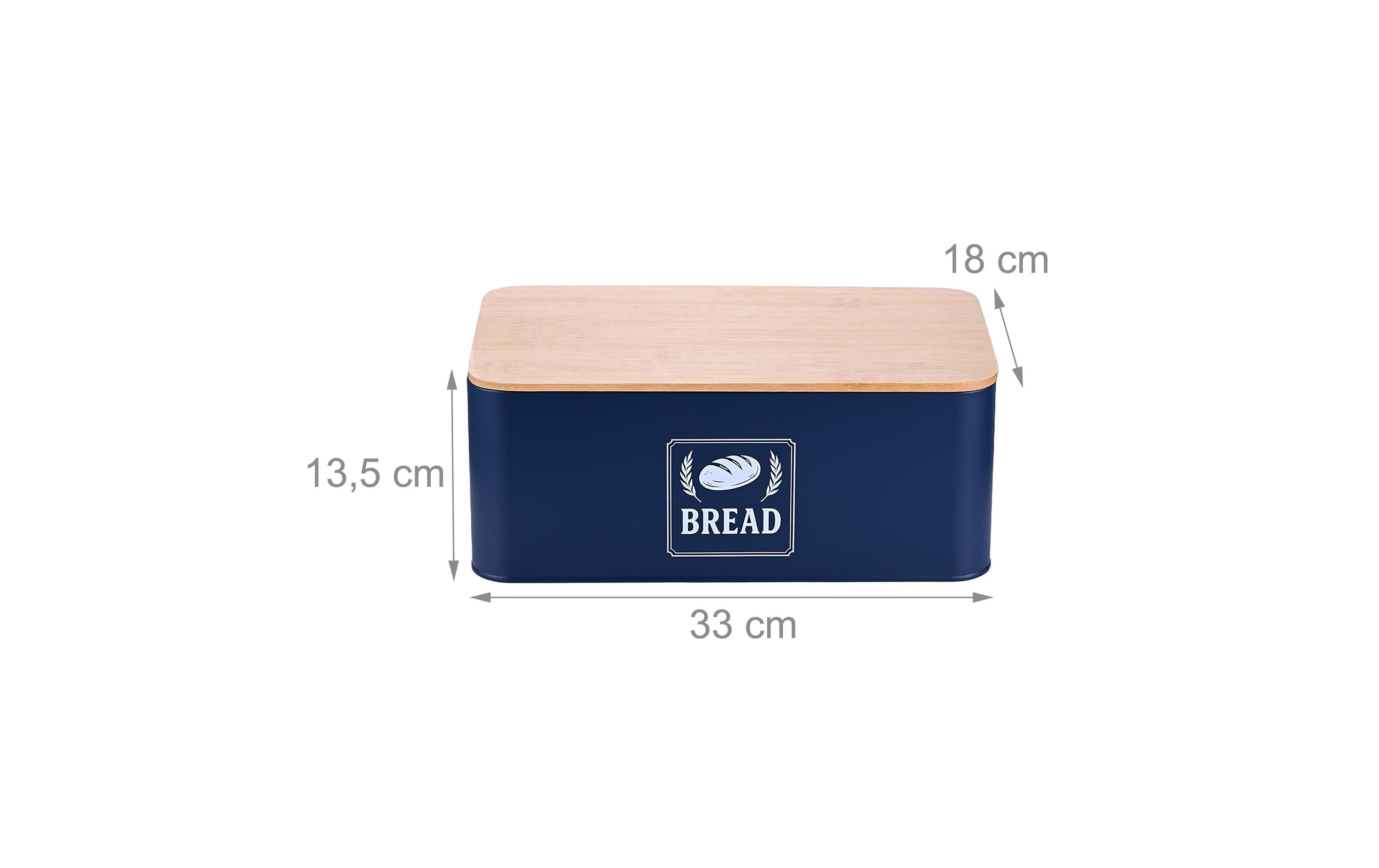 relaxdays Brotkasten Retro Blau