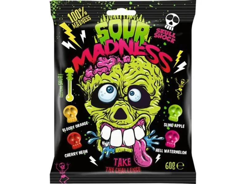 Argo Gummibonbons Sour Madness 60 g Argo Gummibonbons Sour Madness 60 g