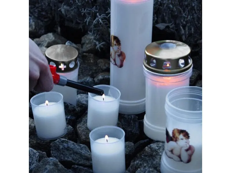 balthasar Grabkerze 4 Stück, Weiss balthasar Grabkerze 4 Stück, Weiss