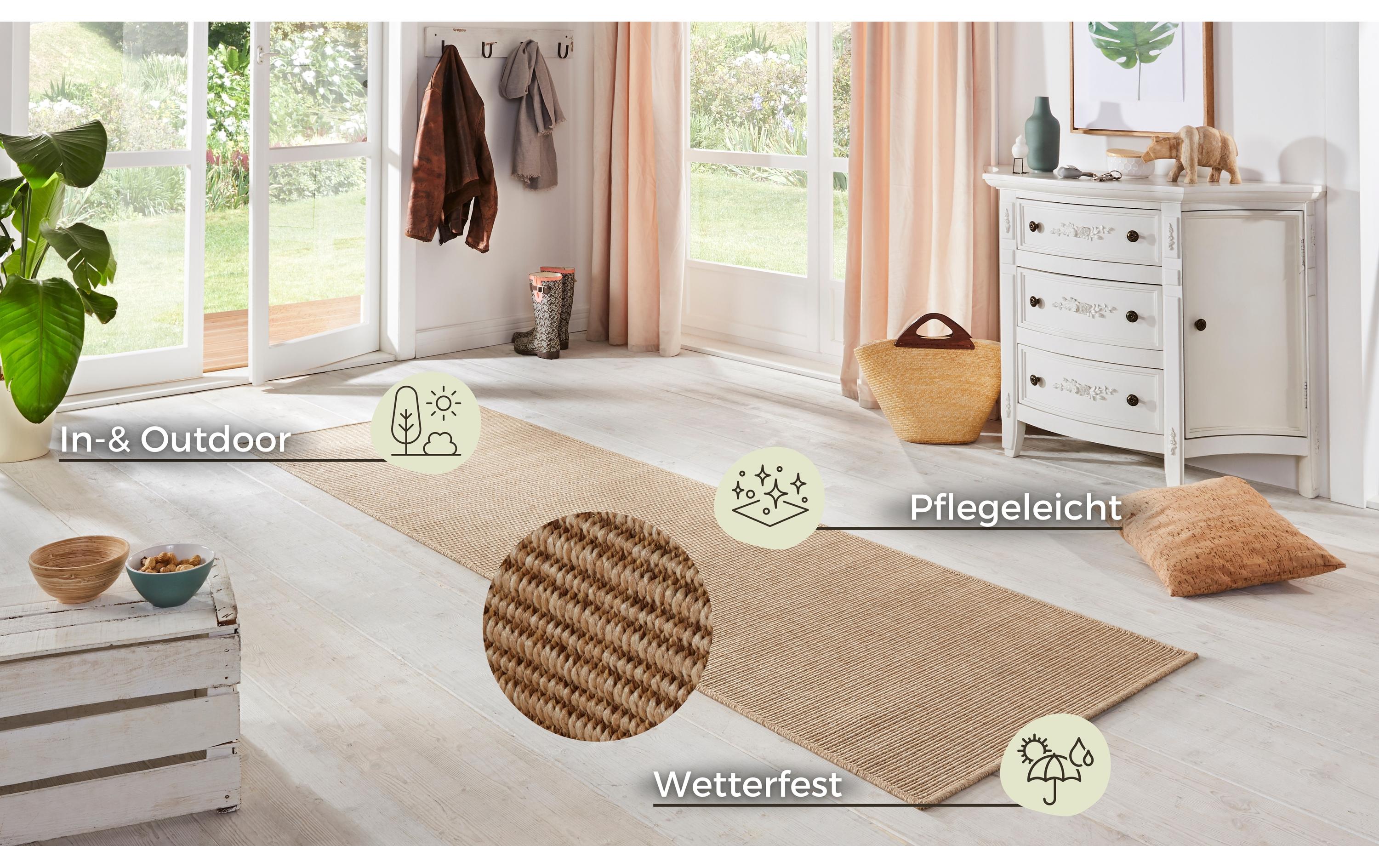 Hanse Home Teppich Sisal 80 cm x 150 cm, Beige
