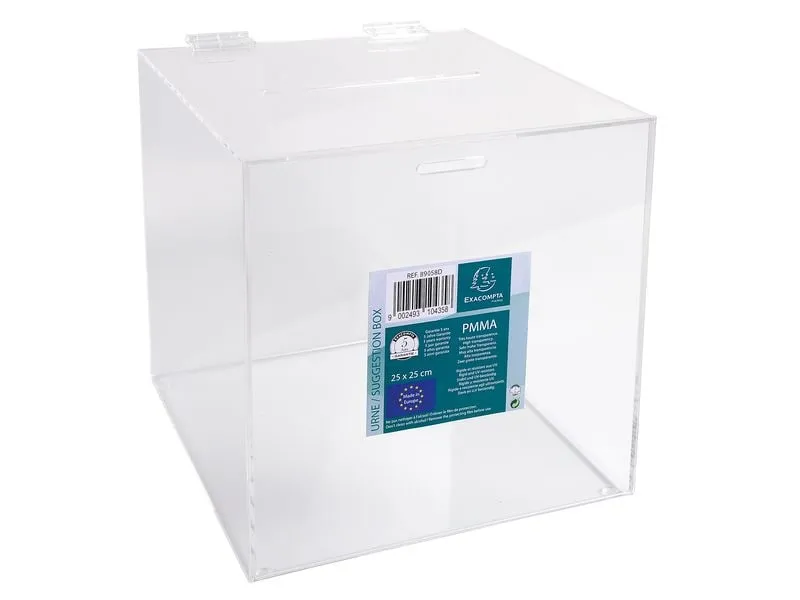 Exacompta Suggestion Box, Transparent