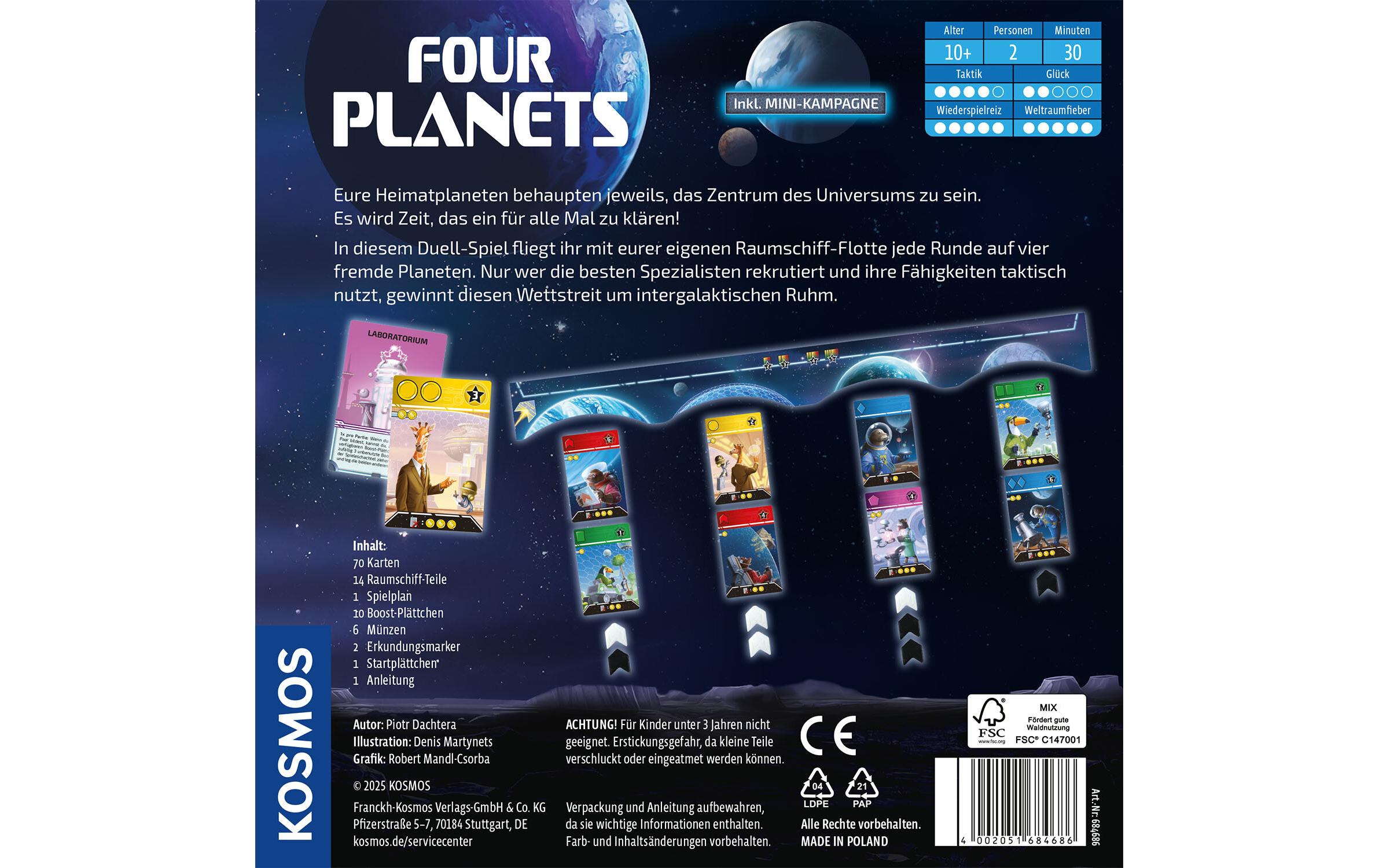 Kosmos Kennerspiel Four Planets Kosmos Kennerspiel Four Planets
