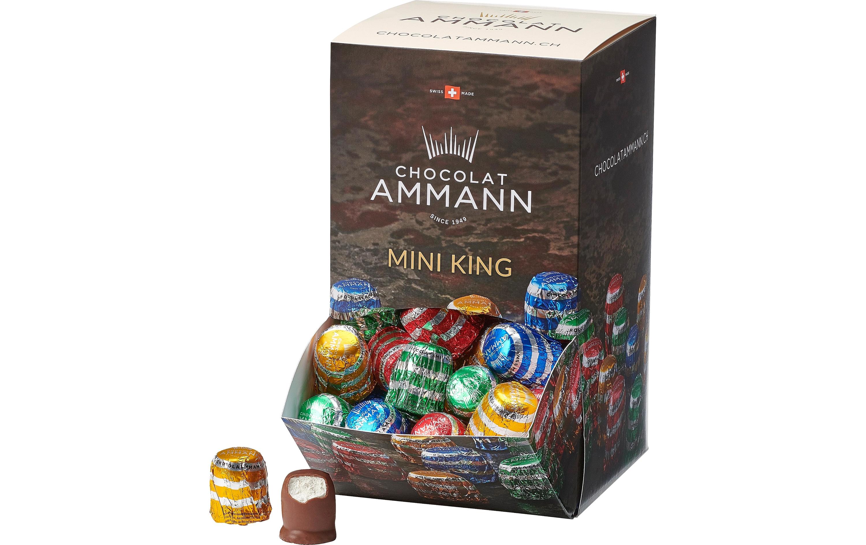 Chocolat Ammann Schokolade Mini King Milch Display 100 x 10 g