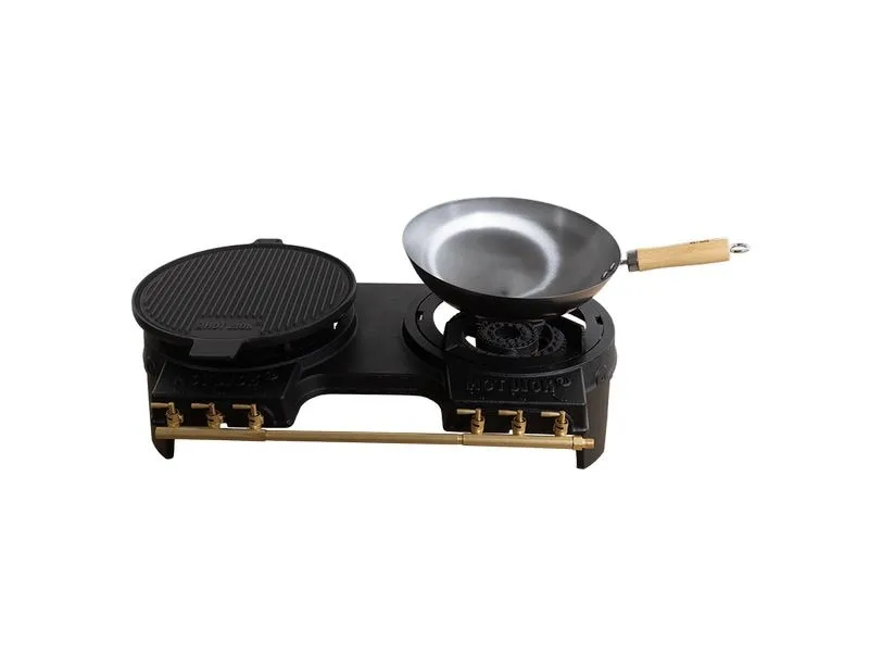 Hot Wok Double 2 x 10 kW mit Flachbrennern, ohne Set Hot Wok Double 2 x 10 kW mit Flachbrennern, ohne Set