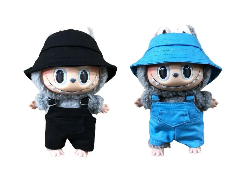 Nize Puppenkleidung Labubu Outfit Fischer, Schwarz/Blau