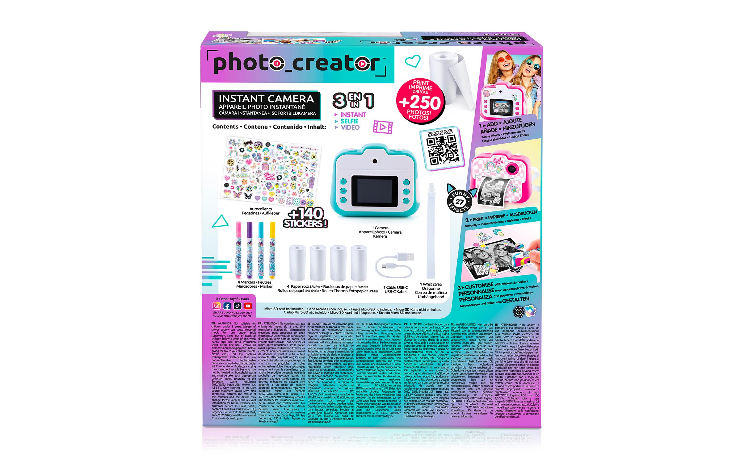 Canal Toys Instant Camera Türkis/Weiss Canal Toys Instant Camera Türkis/Weiss