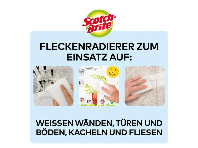 Scotch-Brite Flecken-Radierer Scotch-Brite 6 Stück Scotch-Brite Flecken-Radierer Scotch-Brite 6 Stück