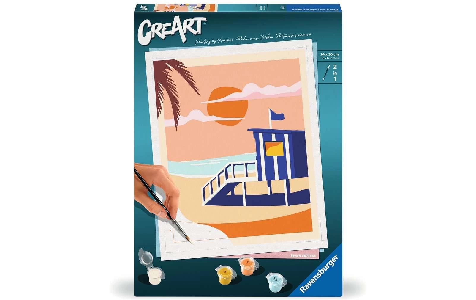 Ravensburger Malen nach Zahlen CreArt – Beach Cottage
