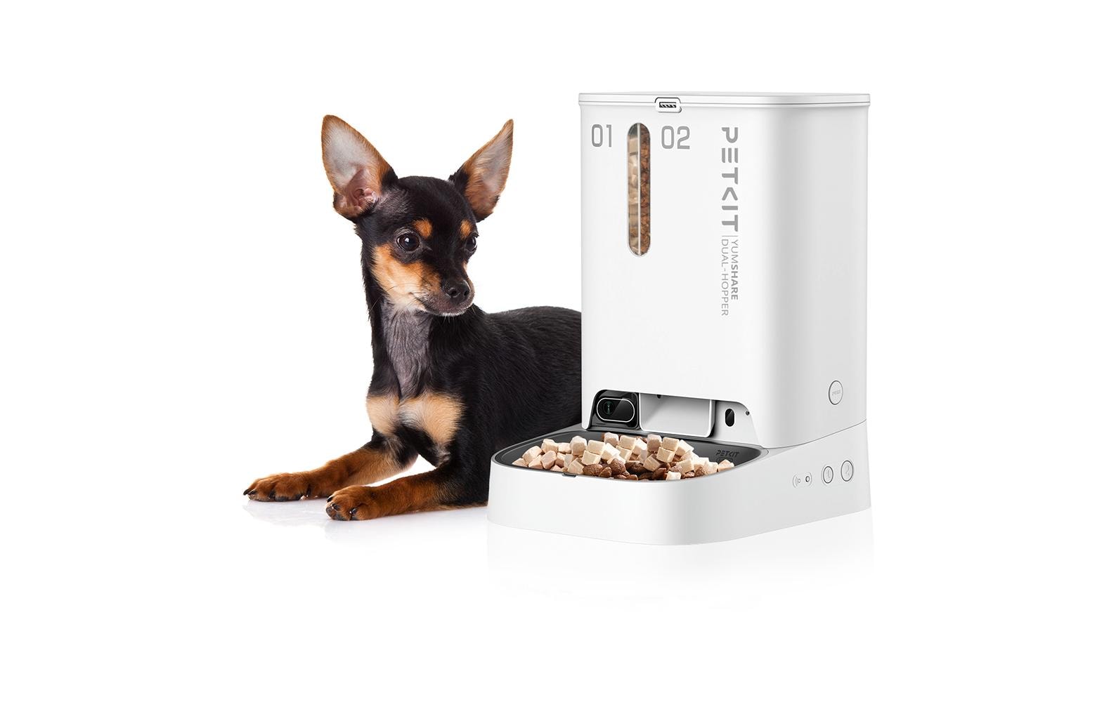 PETKIT YumShare Futterautomat Dual, 2 l + 3 l, Weiss PETKIT YumShare Futterautomat Dual, 2 l + 3 l, Weiss