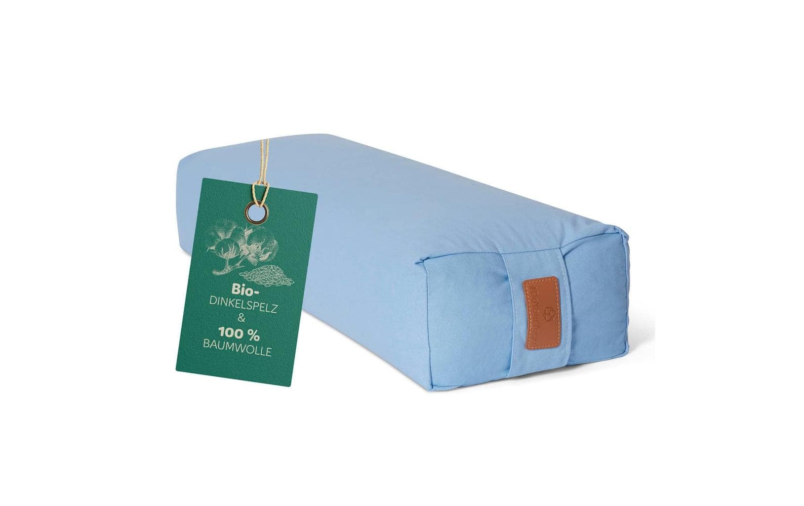 DoYourYoga Yoga-Bolster Paravati Bio-Dinkelspelz, Hellblau DoYourYoga Yoga-Bolster Paravati Bio-Dinkelspelz, Hellblau