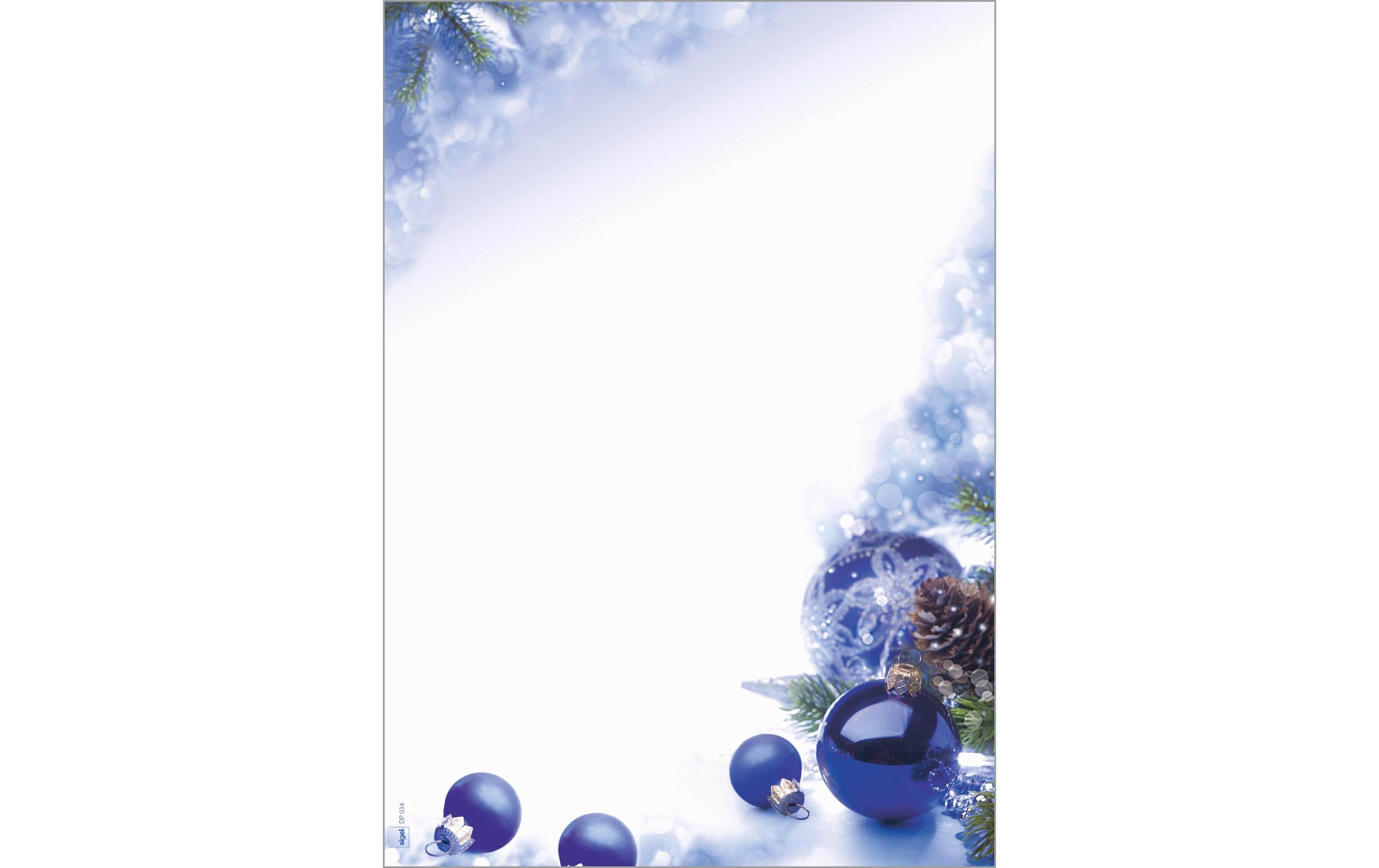 Sigel Motivpapier Blue Harmony, A4, 90 g/m², 100 Blatt