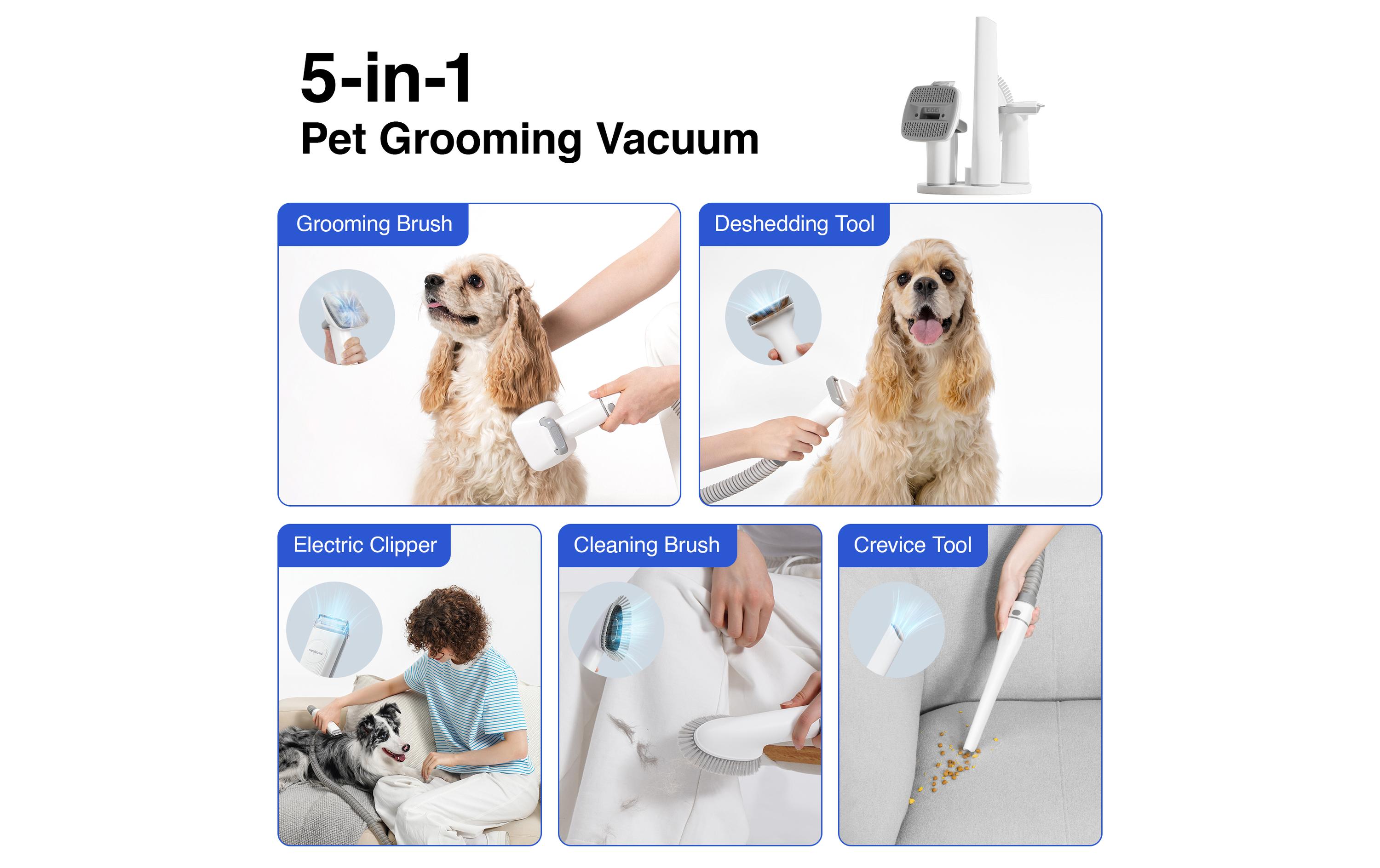 Neakasa P0 Pro Hundeschermaschine, 5in1 mit Staubsauger