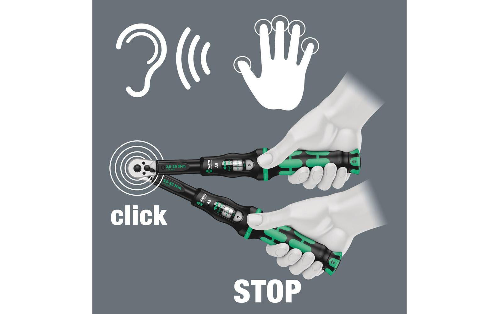 Wera Ratsche Click-Torque A 6 Set 1