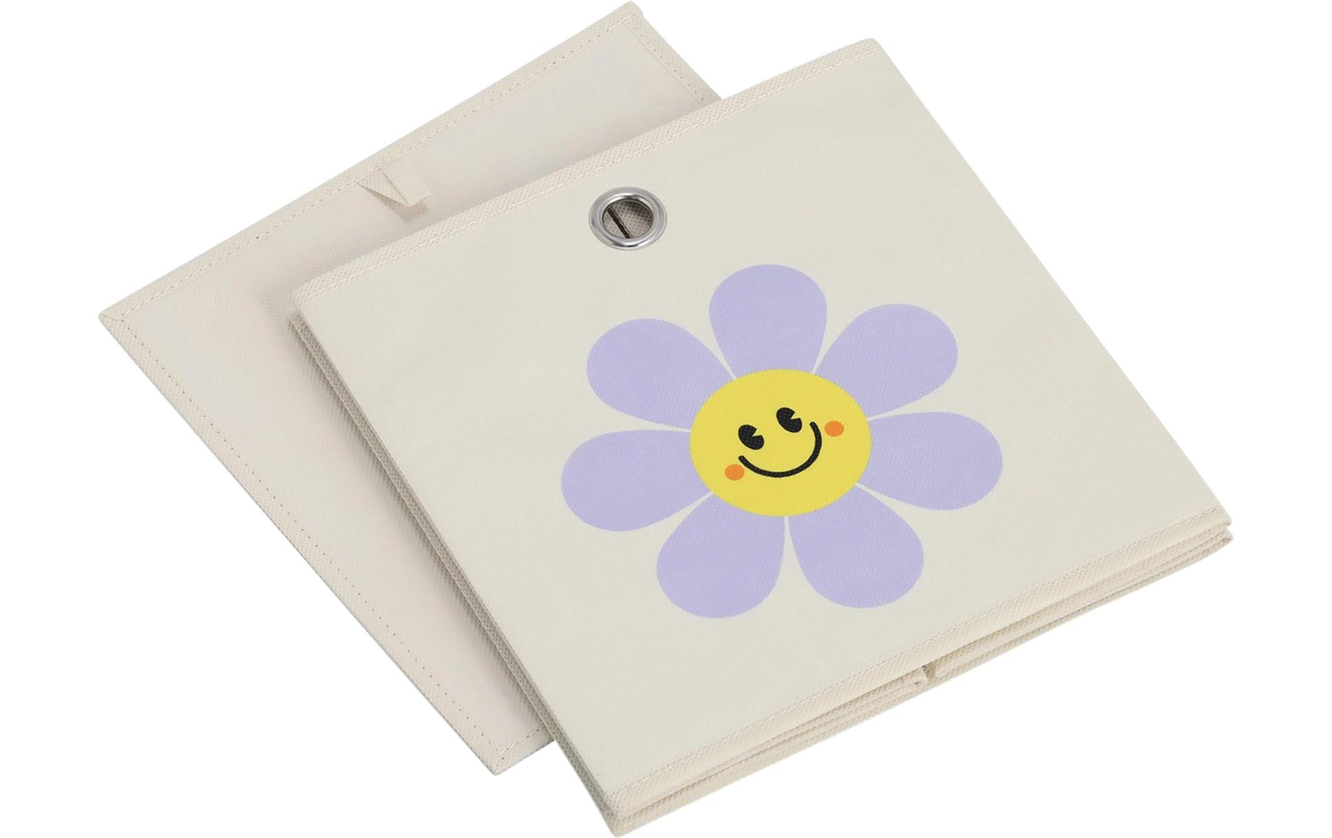 Zeller Present Aufbewahrungskorb Happy Flower 28 x 28 cm Zeller Present Aufbewahrungskorb Happy Flower 28 x 28 cm