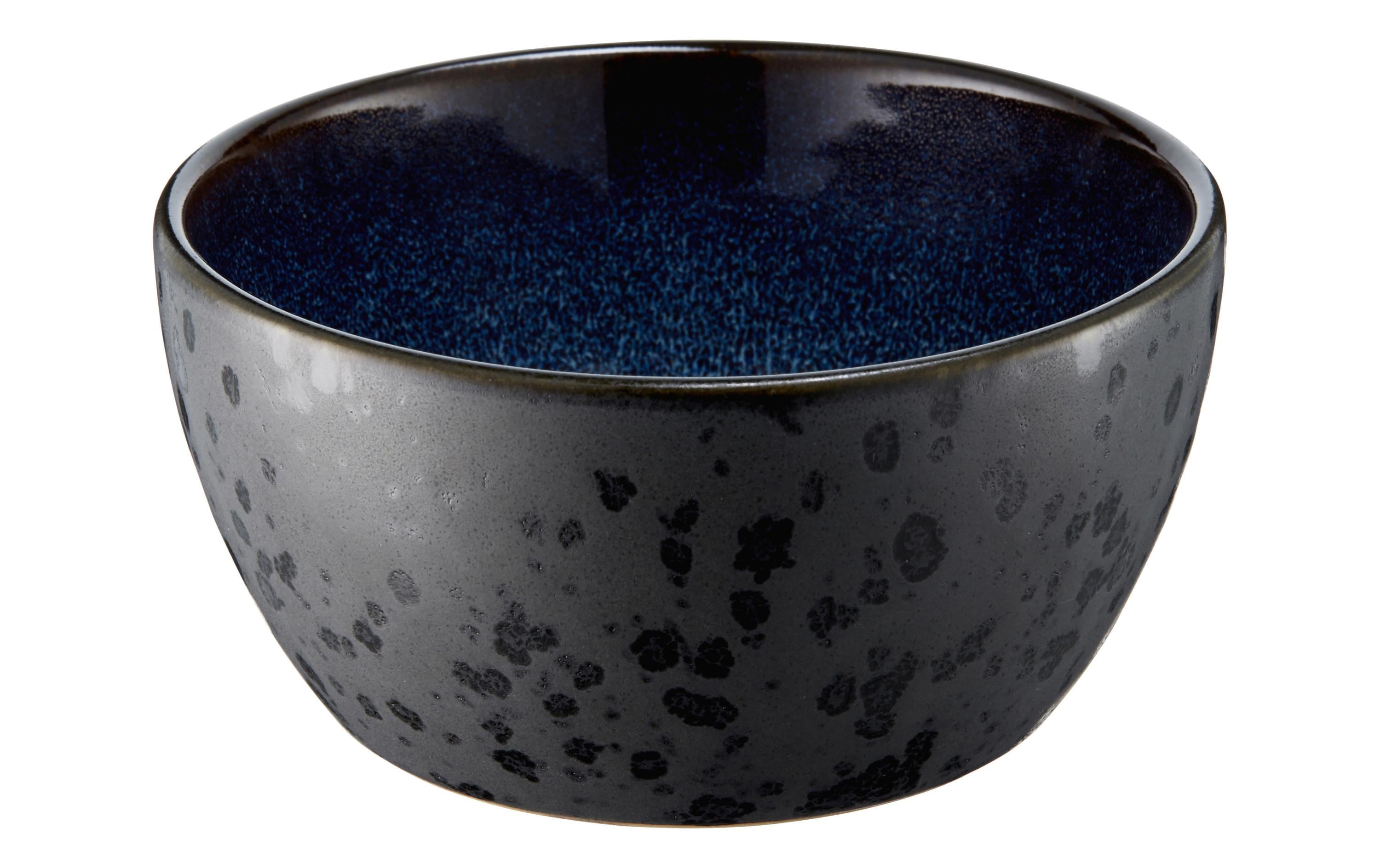 Bitz Snackschale 12 cm, 4 Stück, Schwarz/Dunkelblau