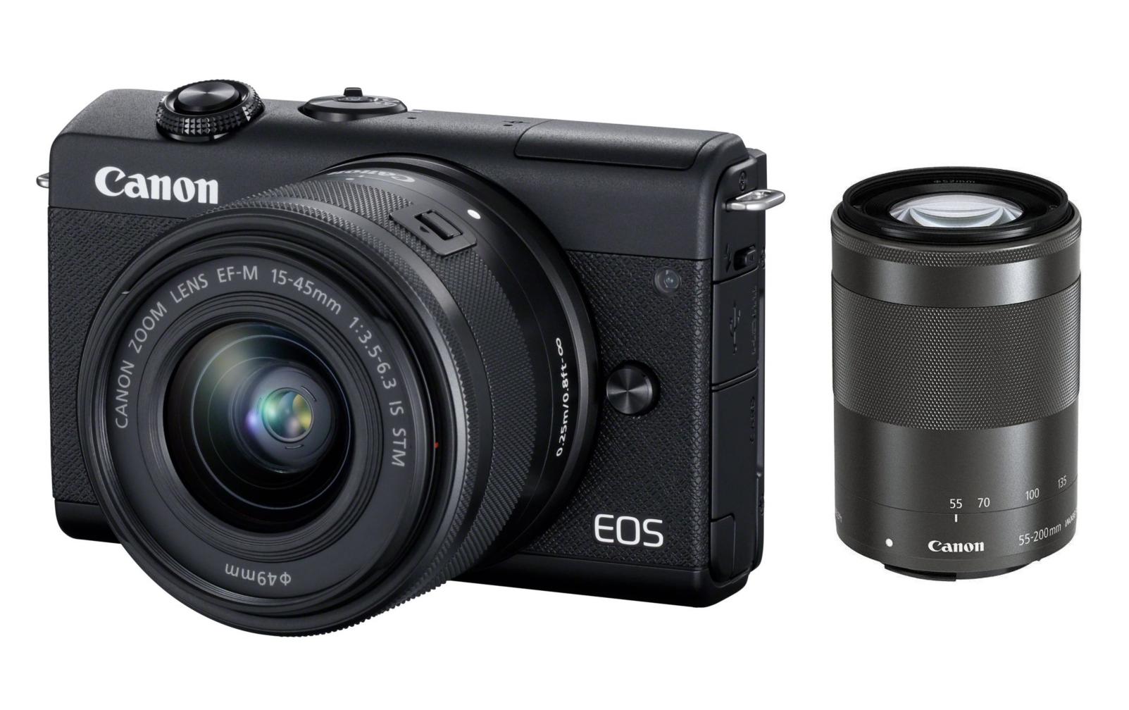 Canon Fotokamera EOS M200 DZ Kit 15-45 / 50-200