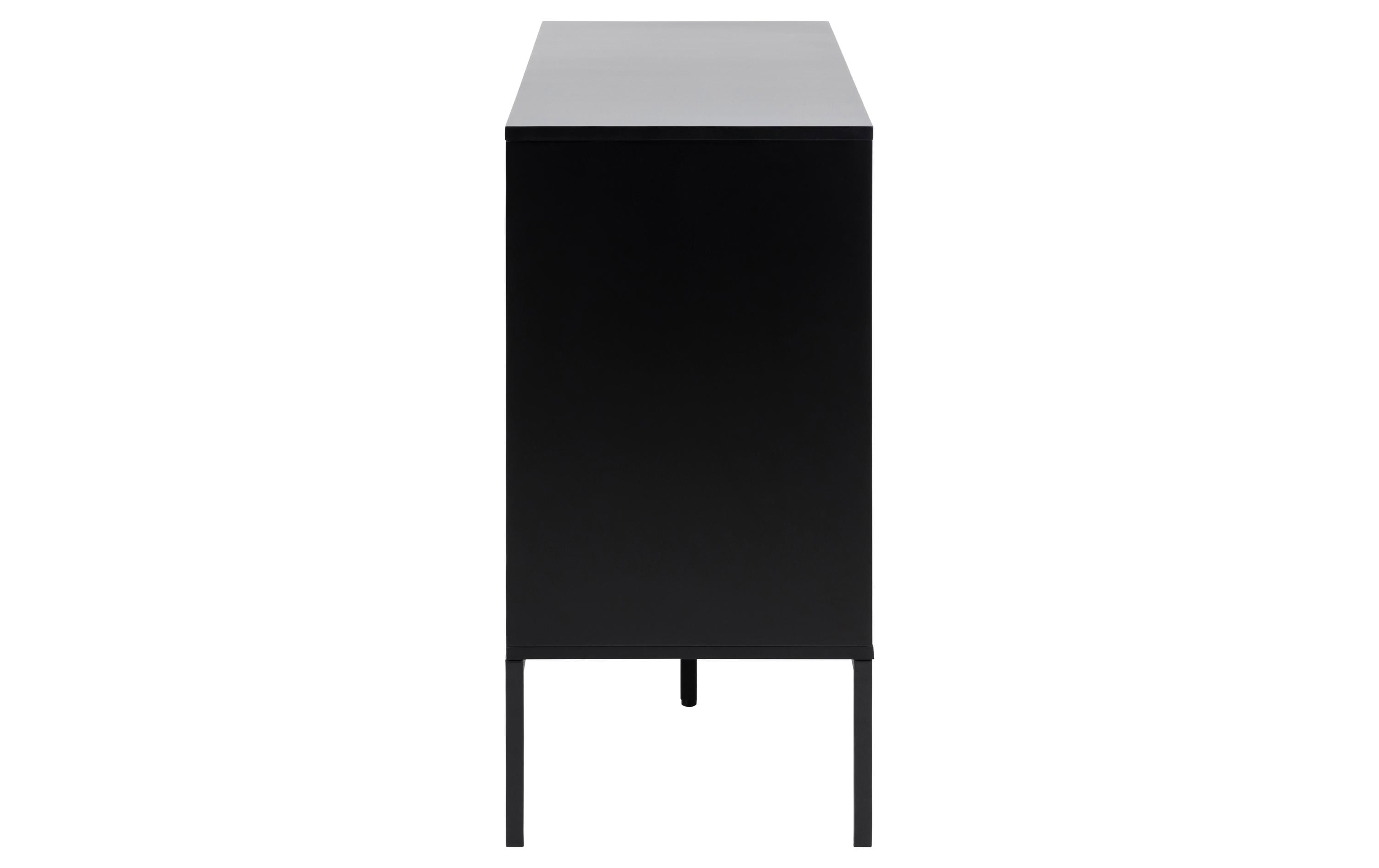 AC Design Sideboard Seaford 120 x 40 x 82 cm, Nature/Schwarz