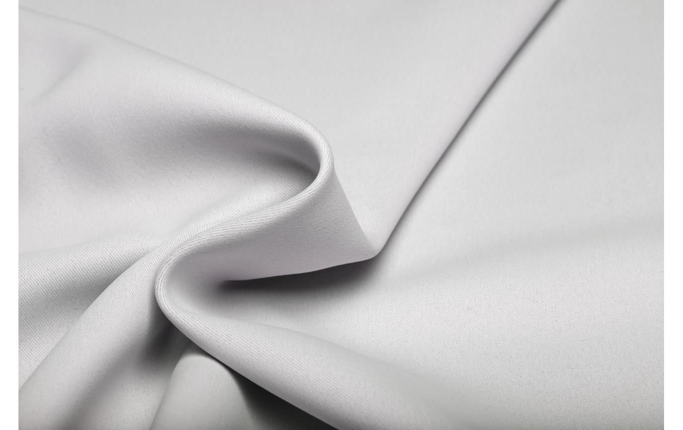 Hubatka Nachtvorhang mit Faltenband Silber 260 cm x 140 cm