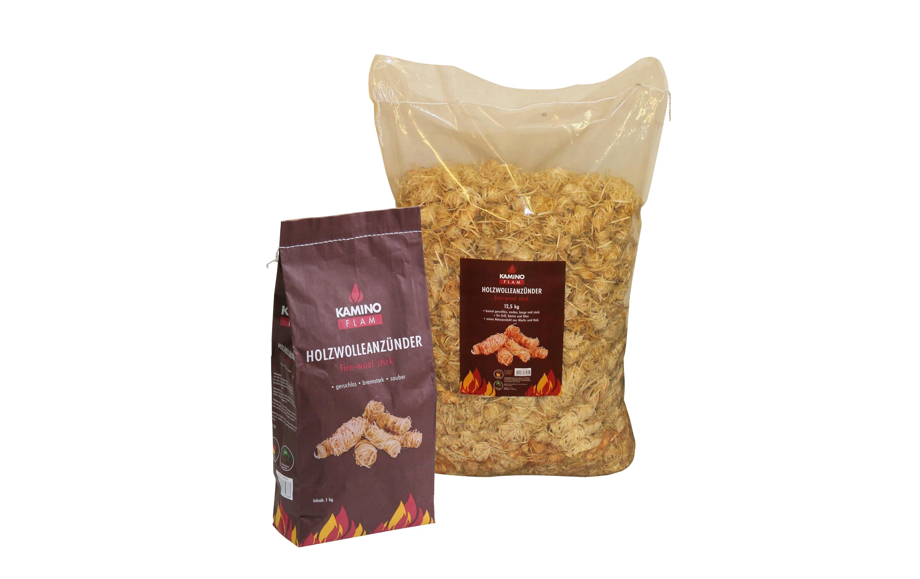 Kamino Grillanzünder Holzwolleanzünder, 1 kg