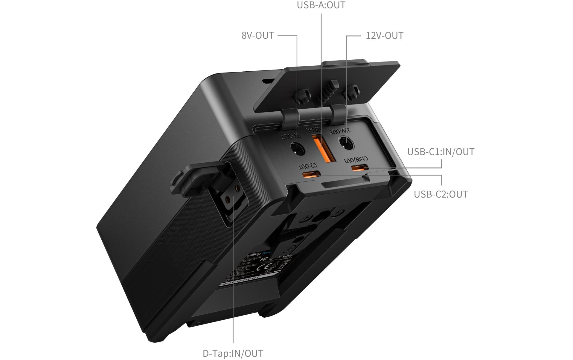 Smallrig Videokamera-Akku VB99 Pro Kit V-Mount-Akkuplatte