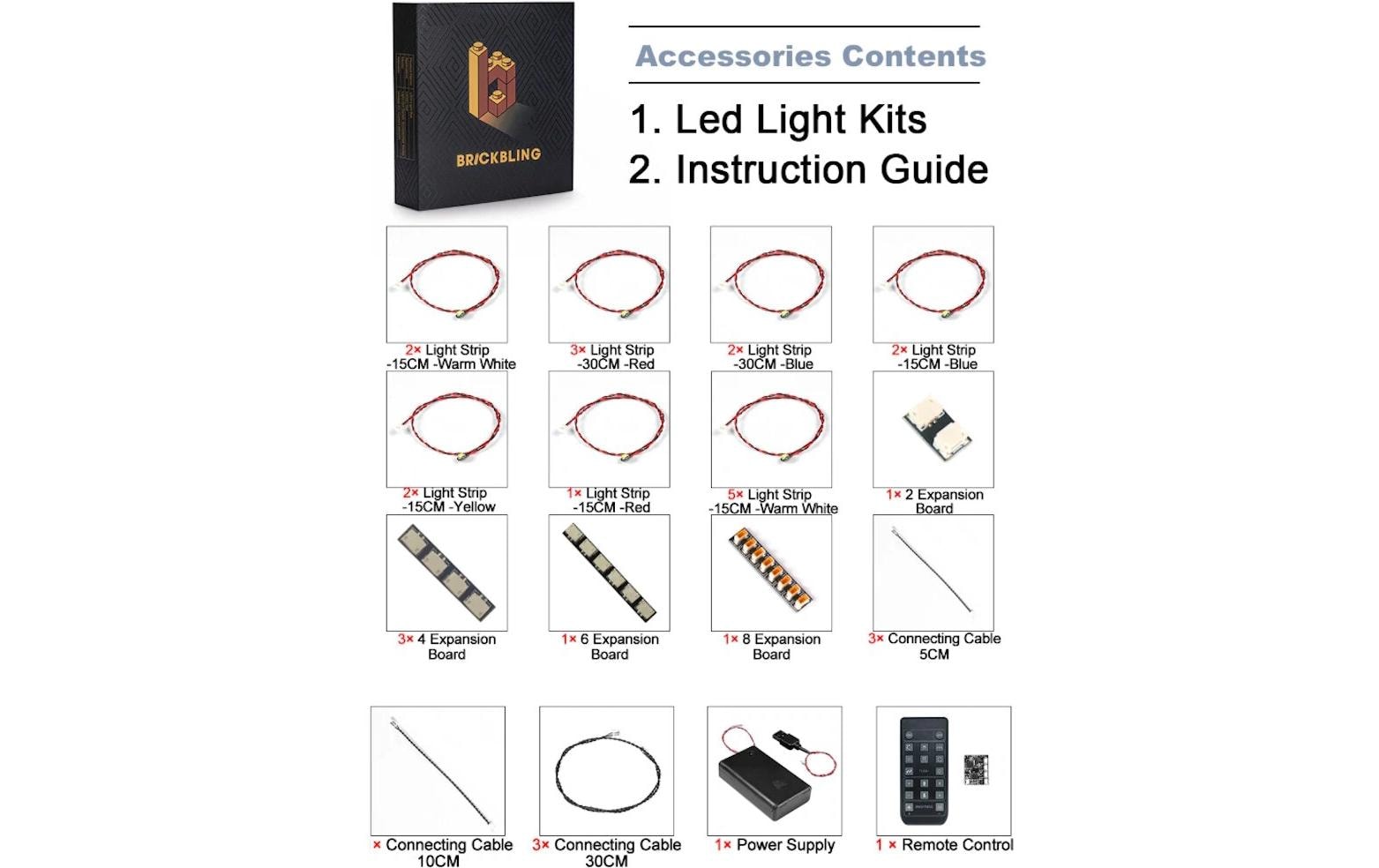 BrickBling LED-Licht-Set für LEGO® 10360 Spaceshuttle Transport