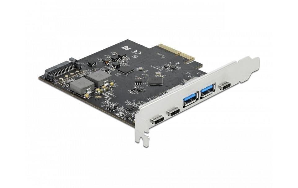 Delock PCI-Express-Karte USB 3.1 Gen2 - 3x USB-C + 2x USB-A Delock PCI-Express-Karte USB 3.1 Gen2 - 3x USB-C + 2x USB-A