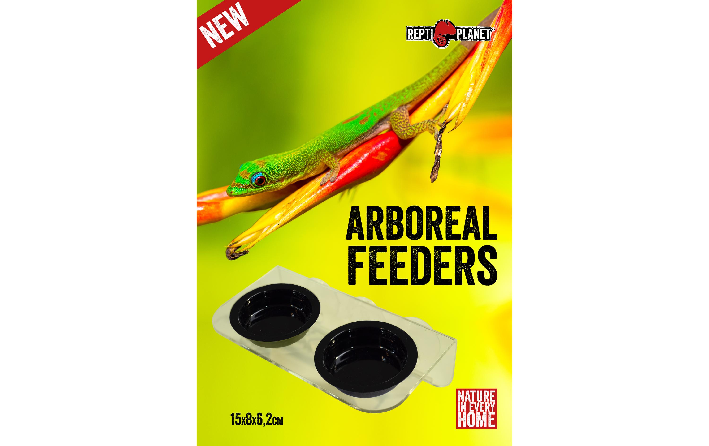 Repti Planet Doppelfutterhalter für Jelly's, 15 x 8 x 6.2 cm