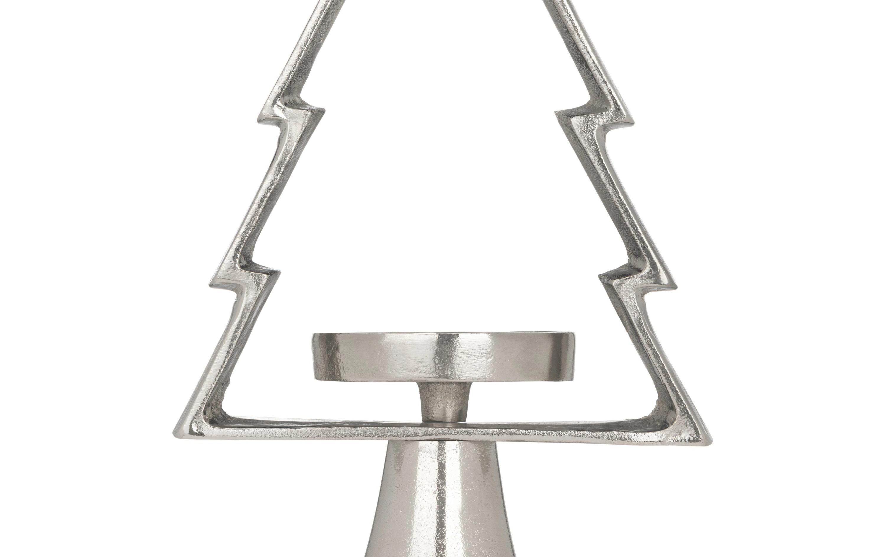 EGLO Weihnachtswindlicht Tanne Mukayle 34 cm, Silber EGLO Weihnachtswindlicht Tanne Mukayle 34 cm, Silber
