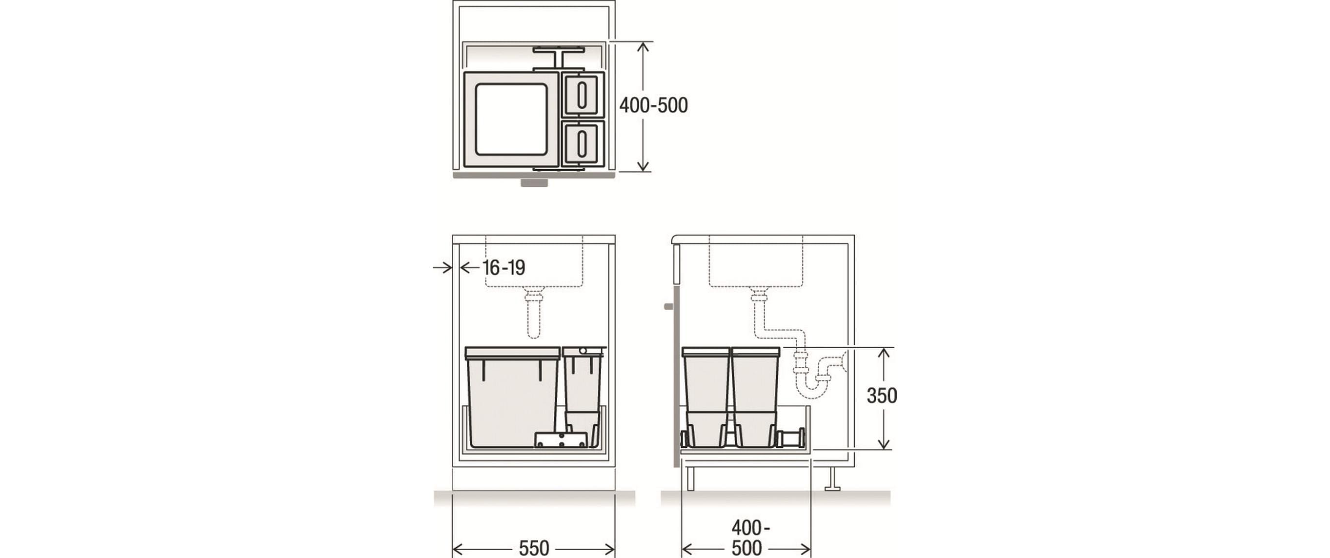 Müllex Abfallsystem X-LINE System X55 M5 Basic Müllex Abfallsystem X-LINE System X55 M5 Basic