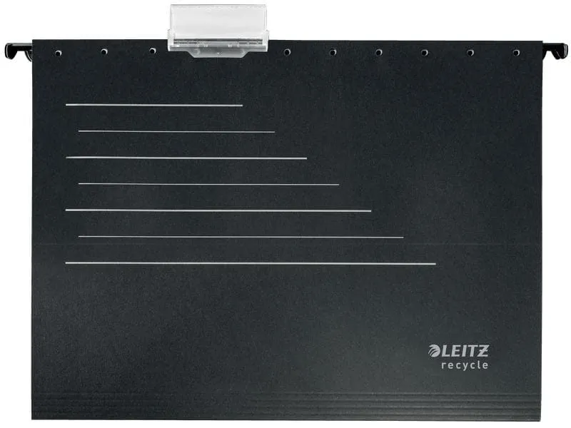 Leitz Hängeregister ALPHA Recycle Schwarz, 10 Stück Leitz Hängeregister ALPHA Recycle Schwarz, 10 Stück