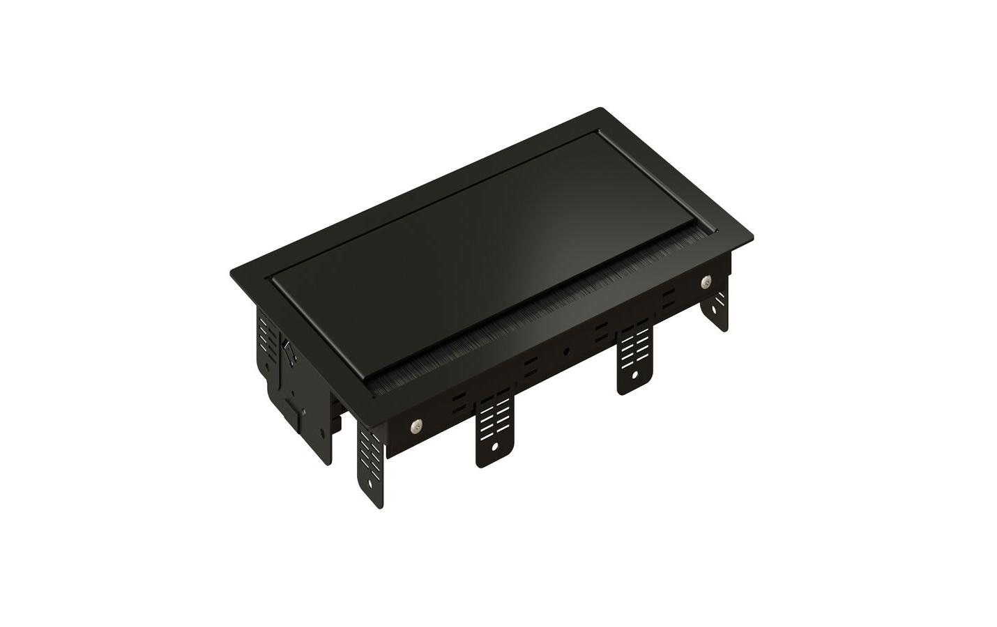 max connect Einbaurahmen BOX S 3-Fach Schwarz