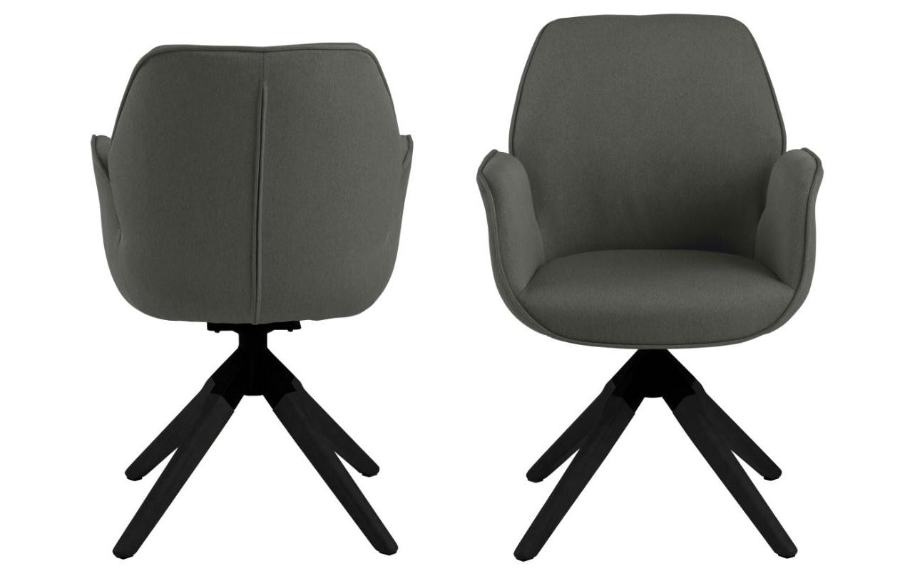 AC Design Stuhl Aura Hellgrau/Schwarz