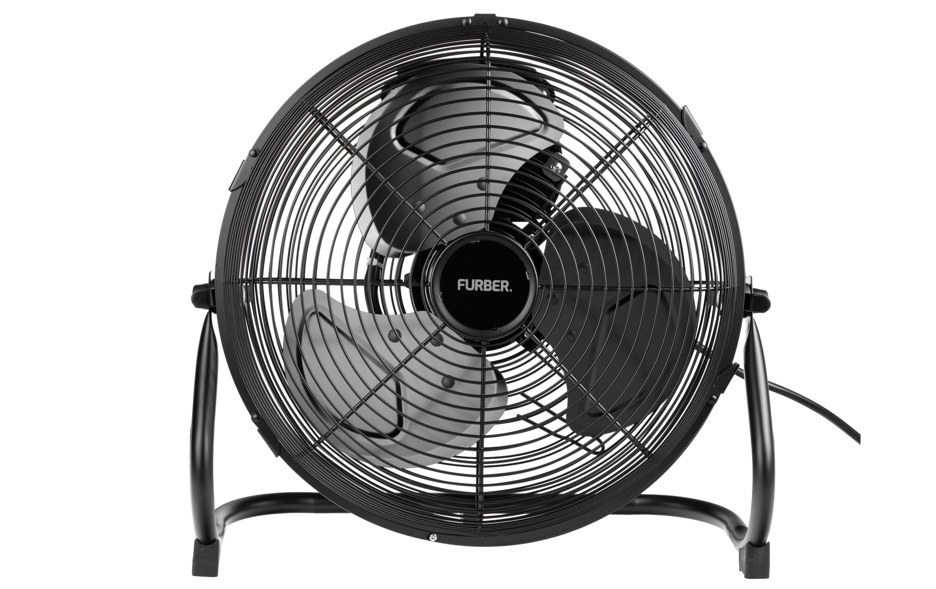 FURBER Bodenventilator Vayu-Industry 12 Schwarz matt