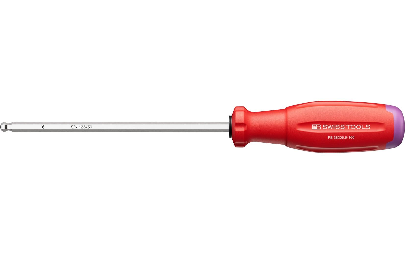 PB Swiss Tools Innensechskant-Schraubenzieher 38206 HEX 6 Innensechskant
