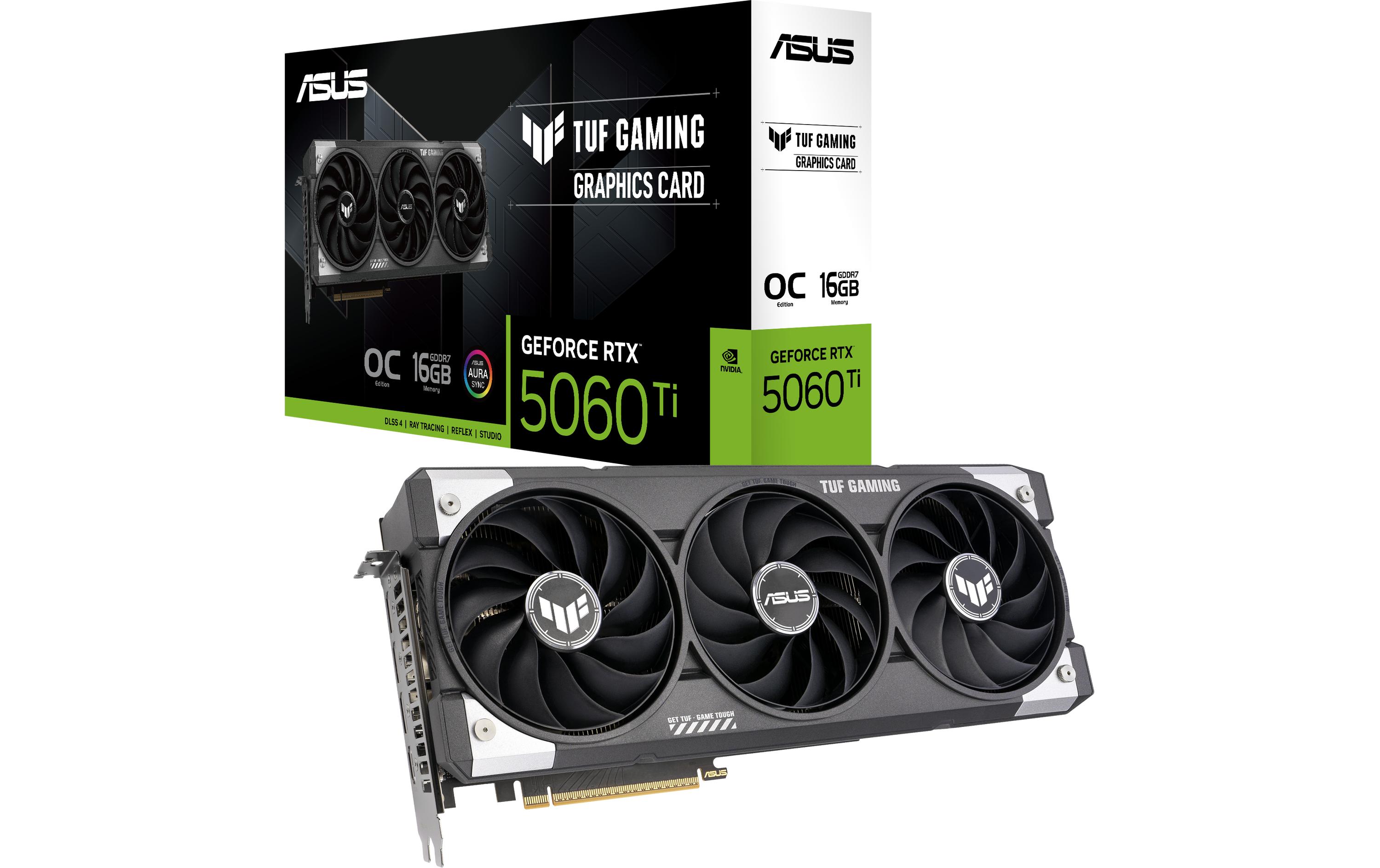 ASUS Grafikkarte TUF GeForce RTX 5060 TI 16 GB OC Edition