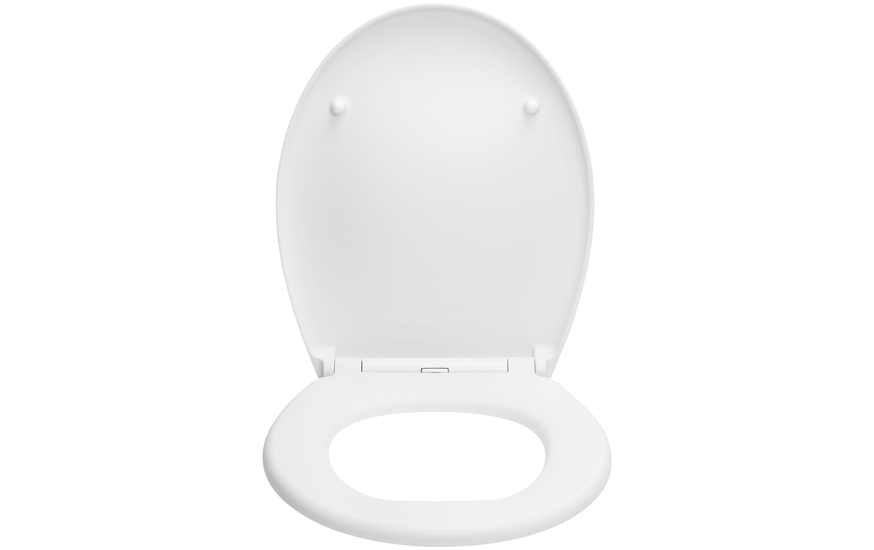 diaqua® Toilettensitz Race mit Absenkautomatik, Weiss matt