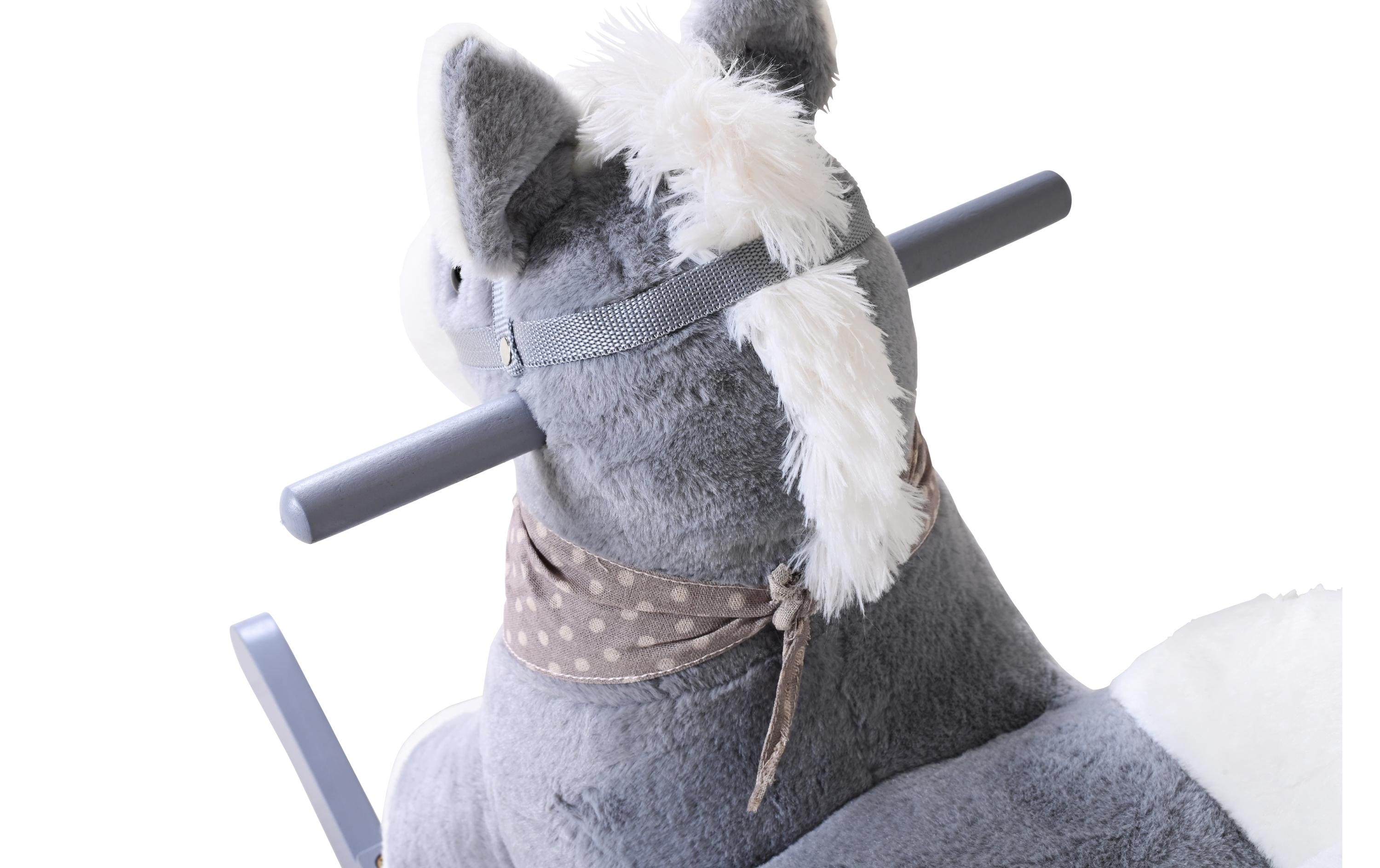 Knorrtoys Schaukeltier Pferd Grau/Weiss