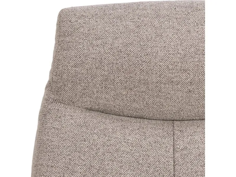 AC Design Sessel London Stahl/Textil, Beige