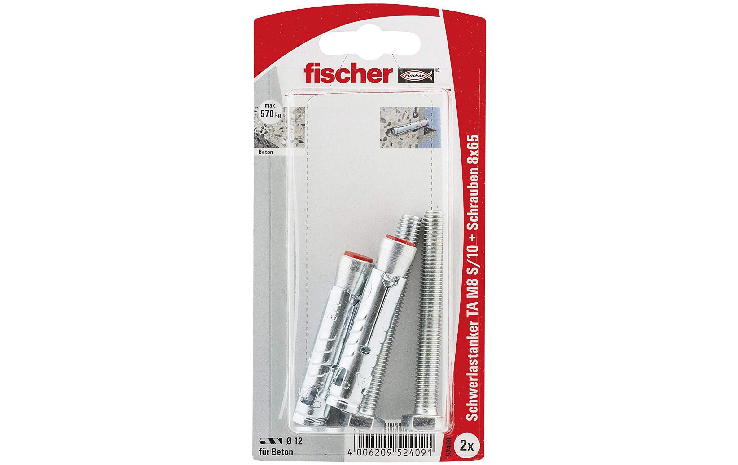 Fischer Schwerlastanker TA M8 S / 10, 2 Stück