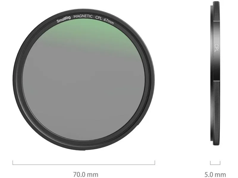 Smallrig Aufsteckbarer CPL-Filter (67 mm)