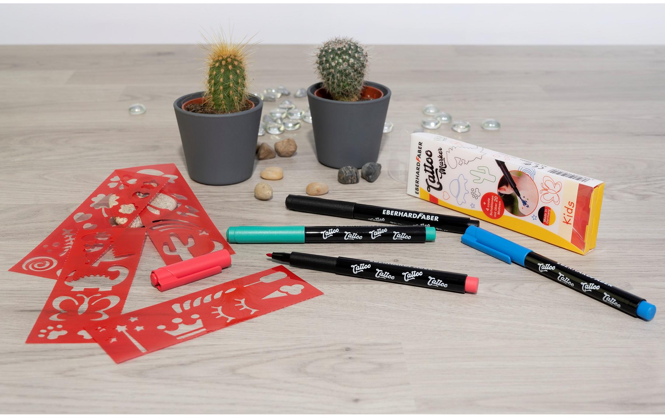 Eberhard Faber Tattoostift Set Kids, 4 Stück