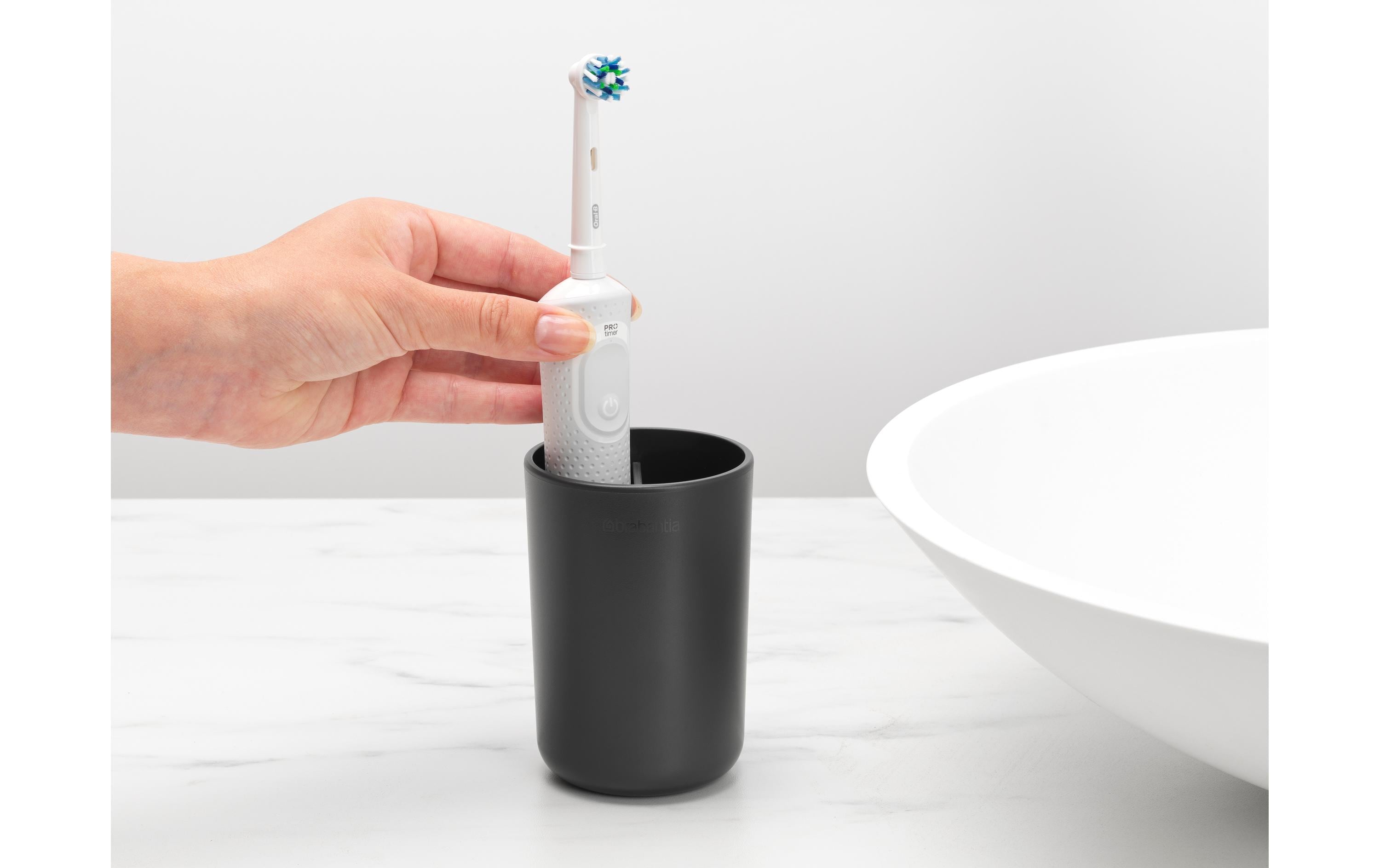 Brabantia Zahnputzbecher ReNew Schwarz